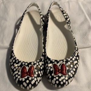 Crocs Minnie Mouse sling back flats